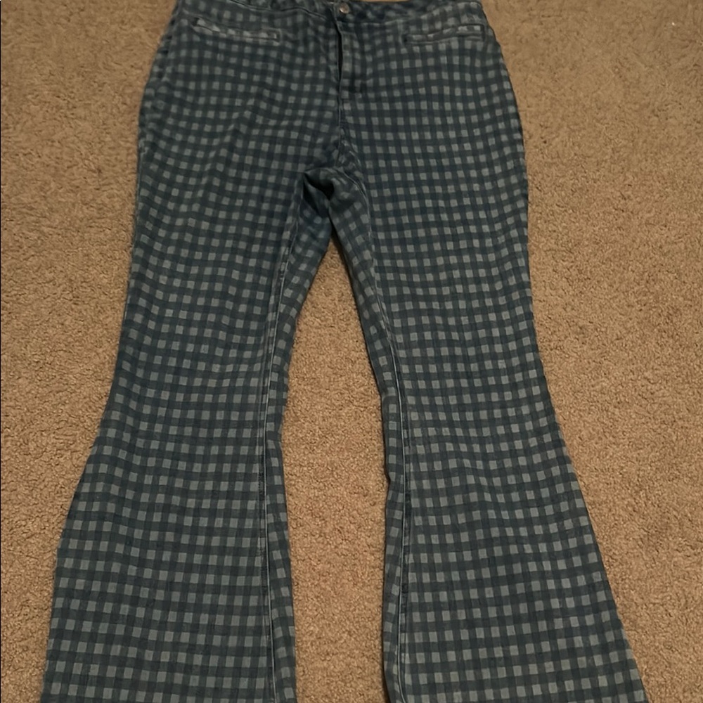 Women's Checkered Jeans
